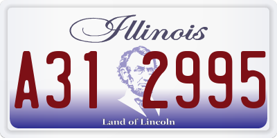 IL license plate A312995