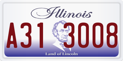 IL license plate A313008
