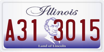 IL license plate A313015