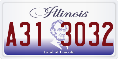 IL license plate A313032