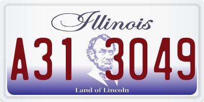 IL license plate A313049