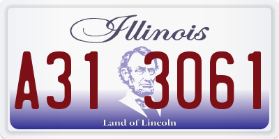 IL license plate A313061