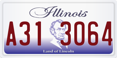 IL license plate A313064