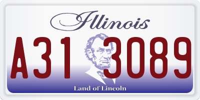 IL license plate A313089