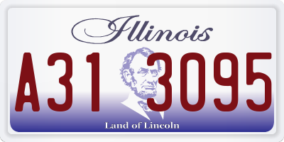 IL license plate A313095