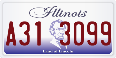 IL license plate A313099