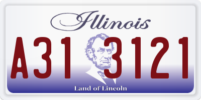 IL license plate A313121