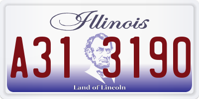 IL license plate A313190