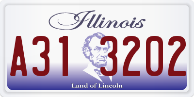 IL license plate A313202