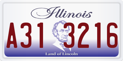 IL license plate A313216