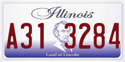 IL license plate A313284