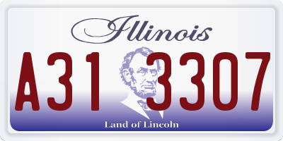 IL license plate A313307
