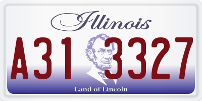 IL license plate A313327