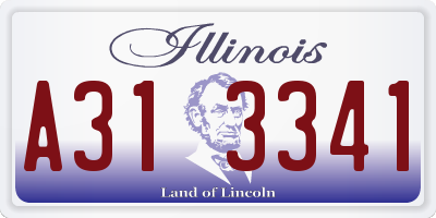 IL license plate A313341