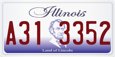 IL license plate A313352