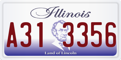 IL license plate A313356