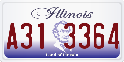 IL license plate A313364