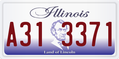 IL license plate A313371