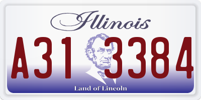 IL license plate A313384