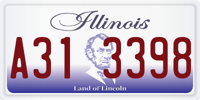 IL license plate A313398