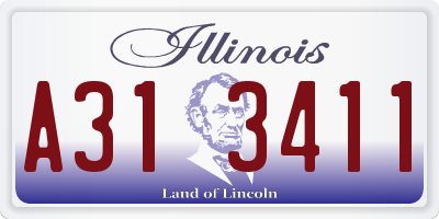 IL license plate A313411