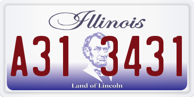 IL license plate A313431