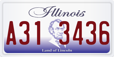 IL license plate A313436