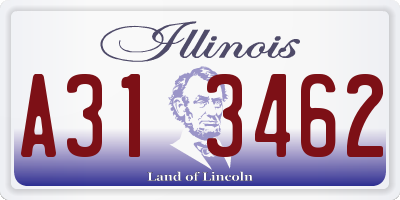 IL license plate A313462
