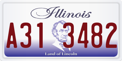 IL license plate A313482
