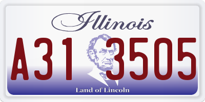 IL license plate A313505