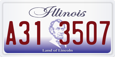 IL license plate A313507