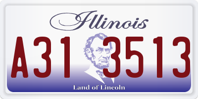 IL license plate A313513