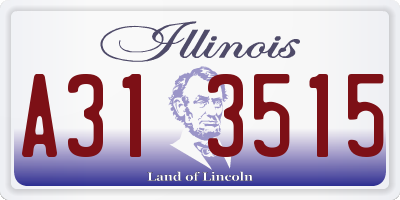 IL license plate A313515