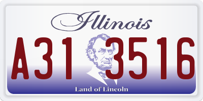 IL license plate A313516