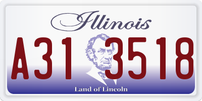 IL license plate A313518