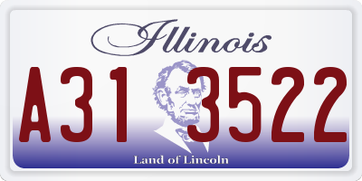 IL license plate A313522