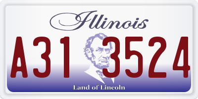 IL license plate A313524