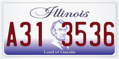 IL license plate A313536