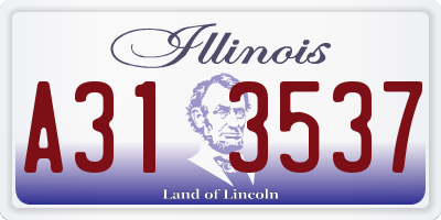 IL license plate A313537