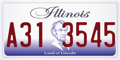IL license plate A313545
