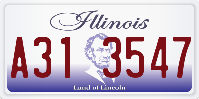 IL license plate A313547