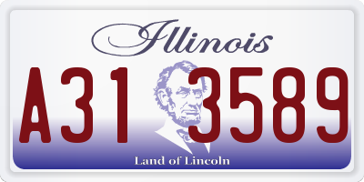 IL license plate A313589