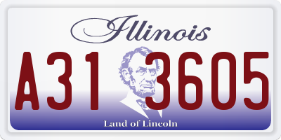 IL license plate A313605