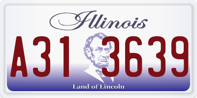IL license plate A313639