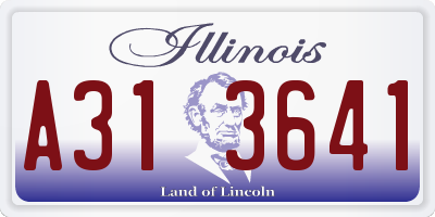 IL license plate A313641