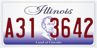 IL license plate A313642