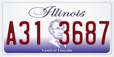 IL license plate A313687