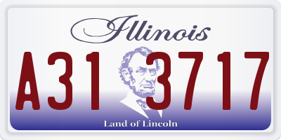 IL license plate A313717