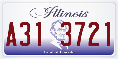 IL license plate A313721