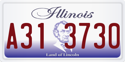 IL license plate A313730